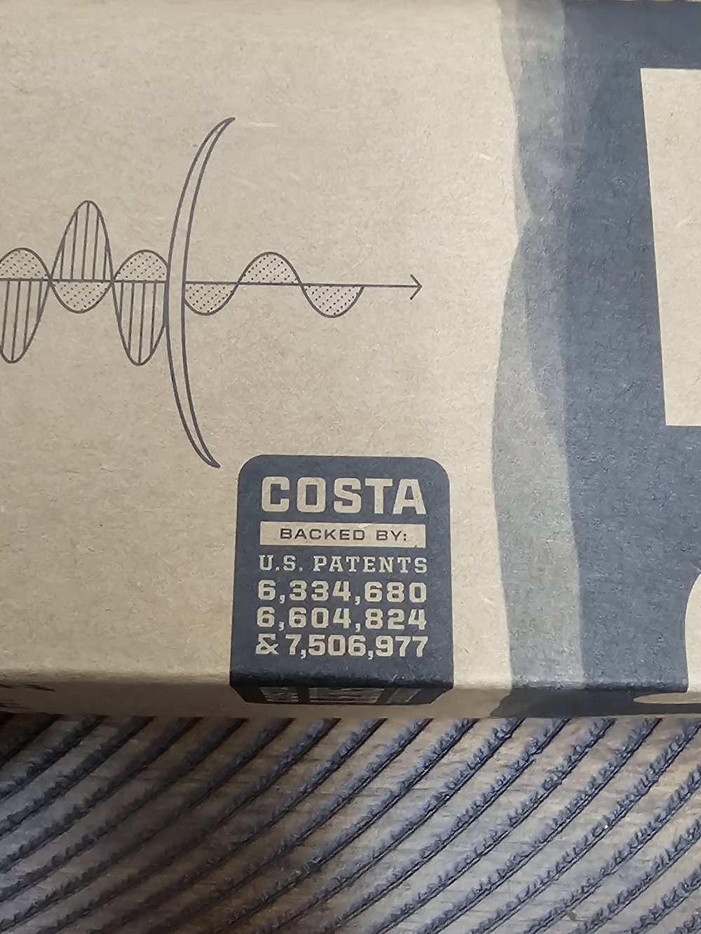 Costa Del Mar Rinconcito Sunglasses Matte Gray Blue Mirror 580G Glass RIC 08 Box - Picture 9 of 10